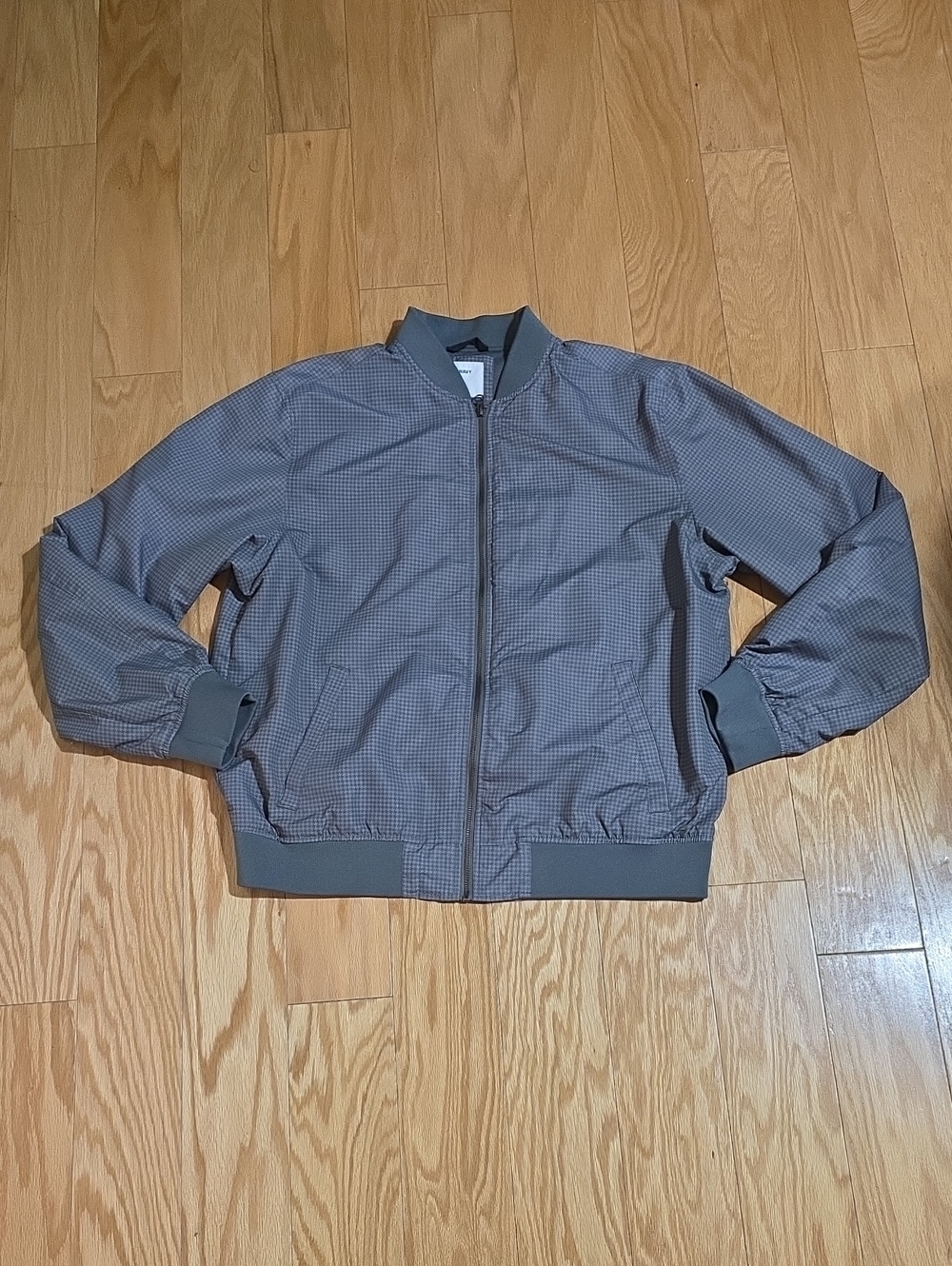 Old Navy Men's Gray Bomber Jacket - Lightweight Casual Jacket Sz Large
